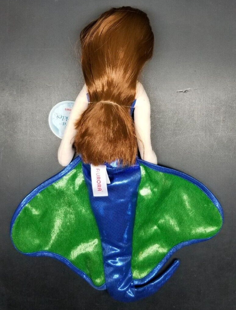 Aurora Sea Sparkles Villain 18" Lilith Mermaid Plush NEW WITH TAGS