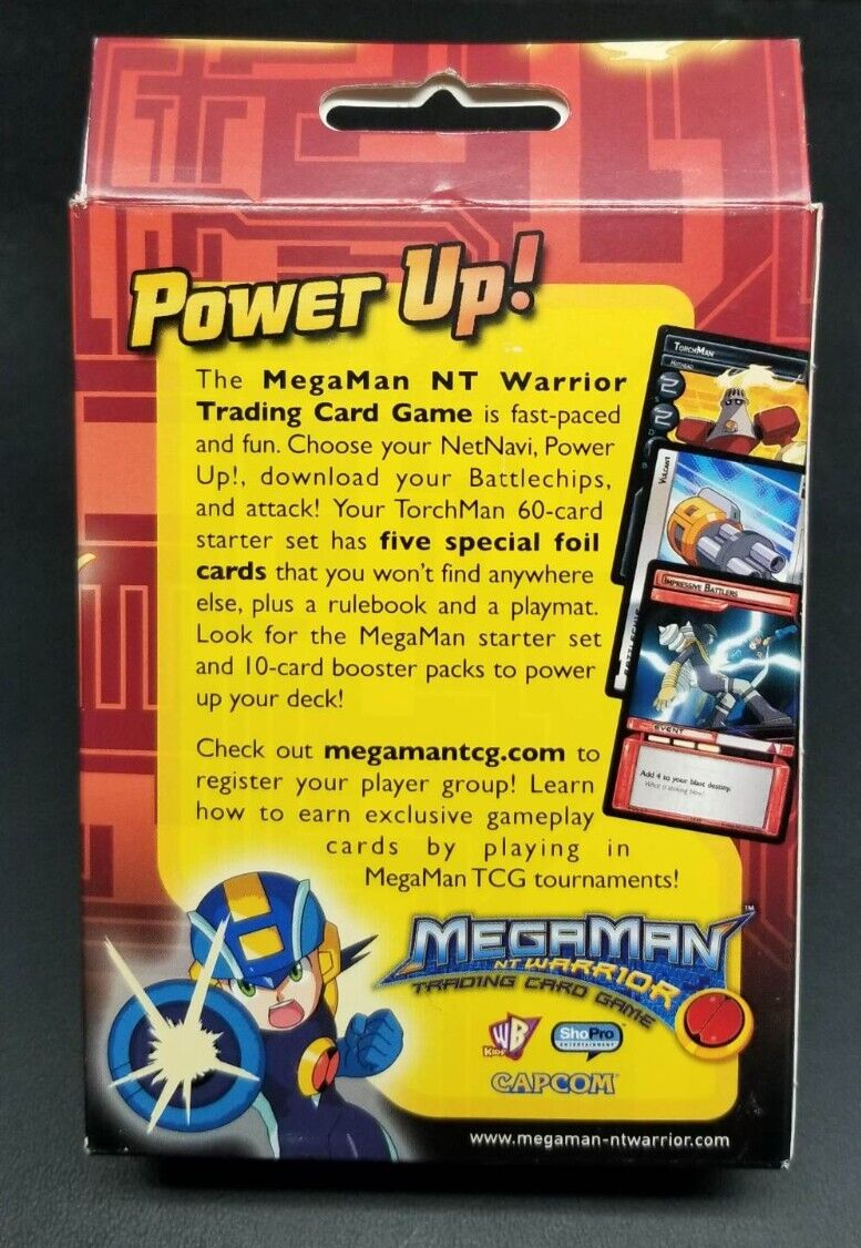 Mega Man NT Warrior TORCHMAN Starter Deck TCG Game NEW SEALED