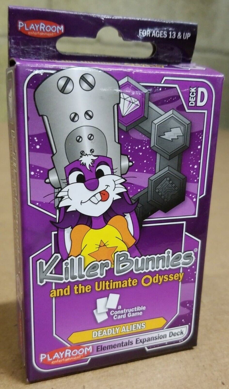 Killer Bunnies Ultimate Odyssey: Deadly Aliens Elementals Deck D NEW SEALED