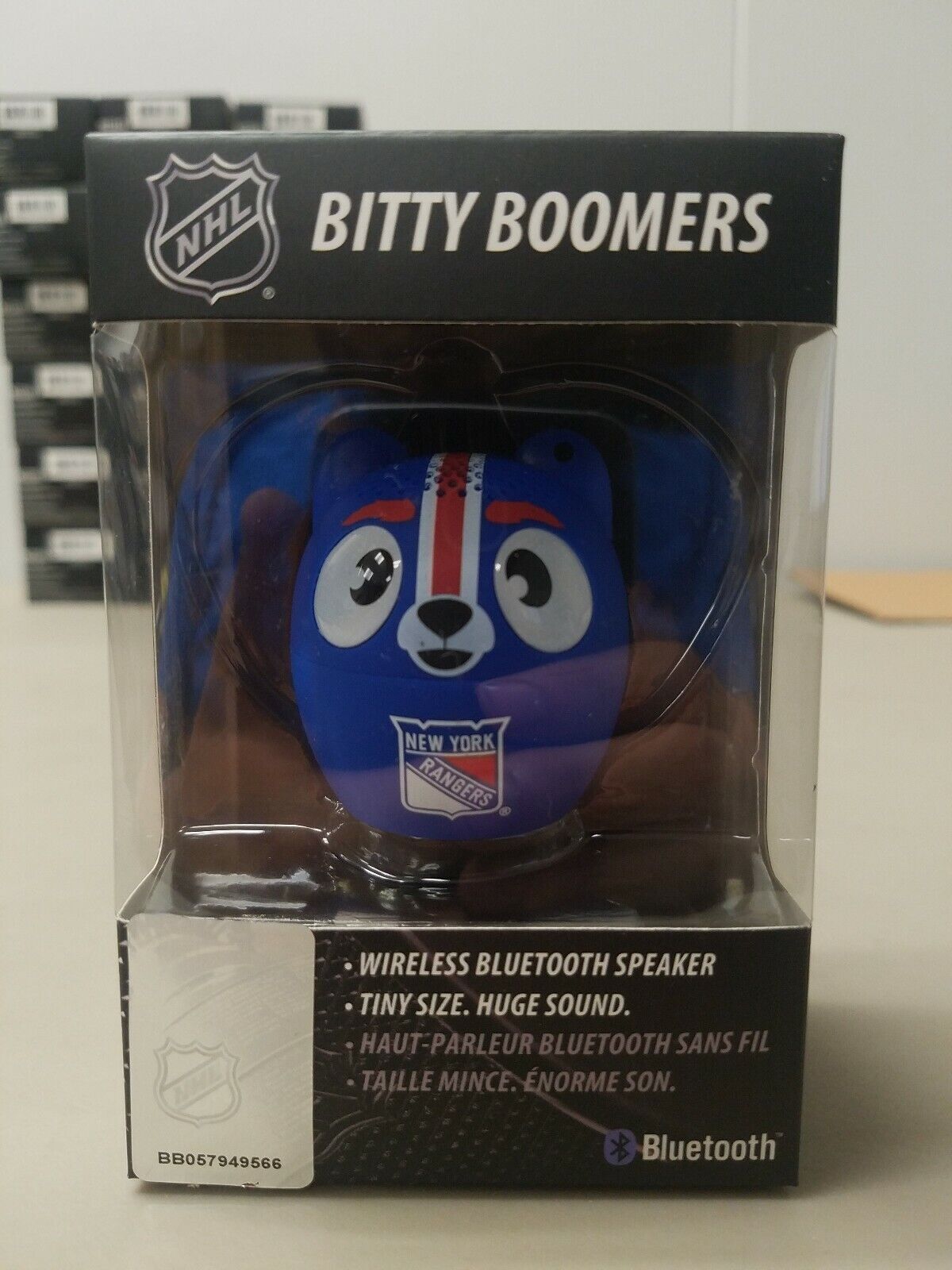 NHL Ultra Portable Tiny Bluetooth Speaker New York Rangers Bitty Boomer