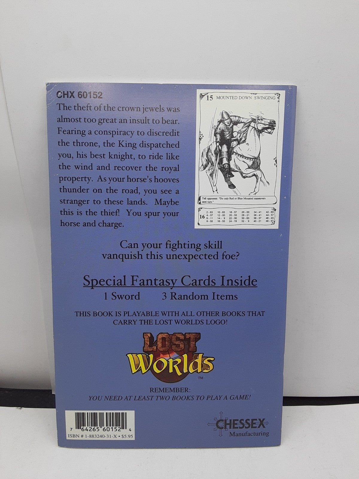 Lost Worlds - "Sir Percival" Mounted Knight - Combat Picture Game