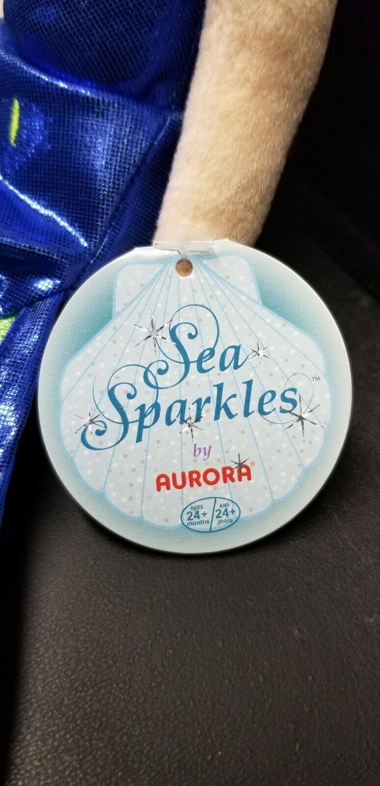 Aurora Sea Sparkles Villain 18" Lilith Mermaid Plush NEW WITH TAGS