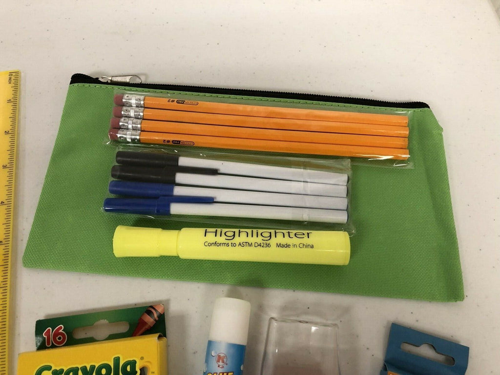 12-Piece School Supply Kit / Summer Camp / Homework - Lot of 2 Sets