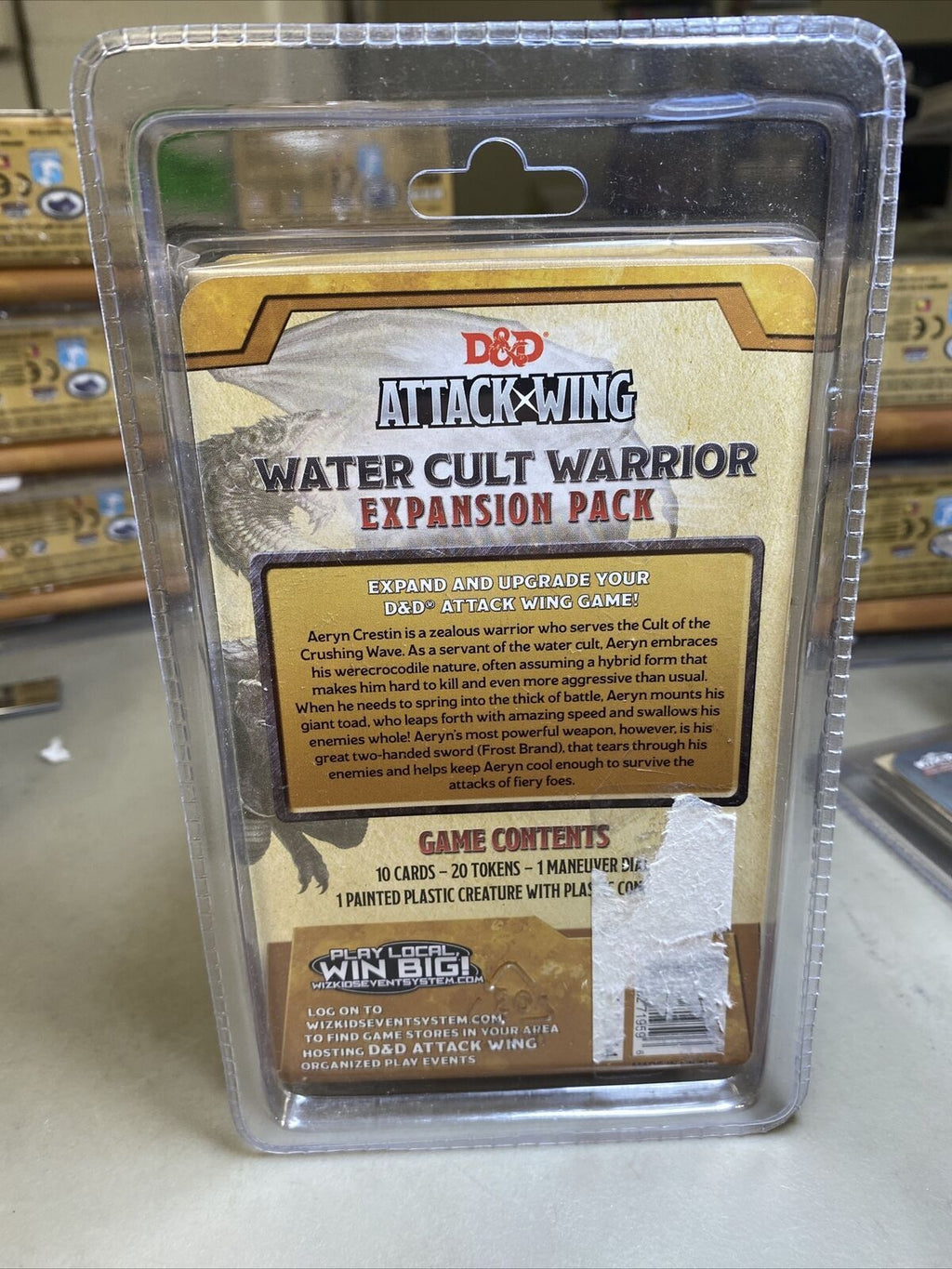 D&D Attack Wing Water Cult Warrior NEW IN BOX FREE SHIPPING