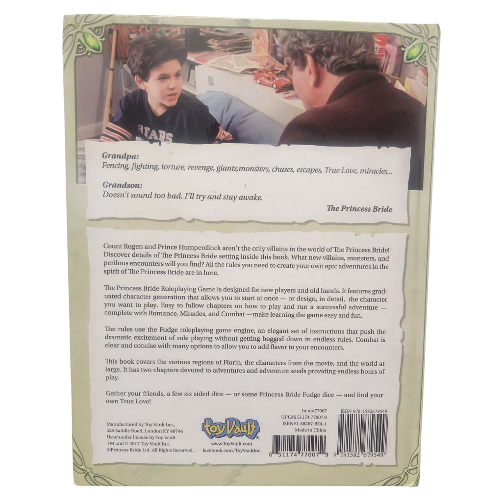 The Princess Bride RPG Role Playing Game Hardcover with Map Toy Vault NEW