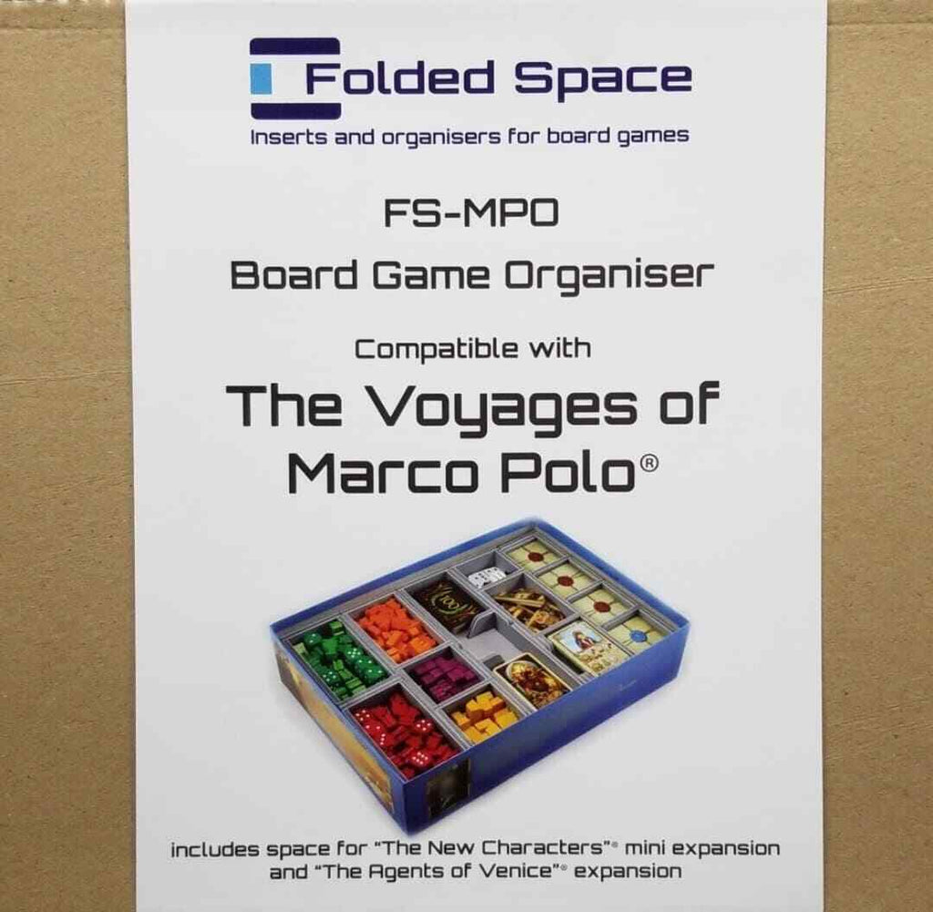 The Voyages of Marco Polo Folded Space Board Game Organizer FS-MPO NEW