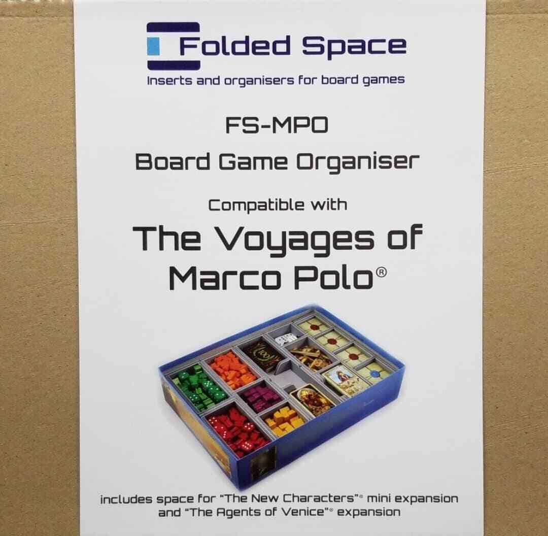 The Voyages of Marco Polo Folded Space Board Game Organizer FS-MPO NEW