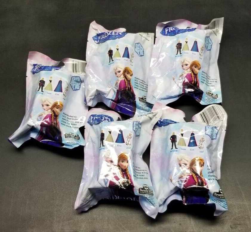 Disney Frozen Figurine Sealed Blind Booster Pack Lot of 5