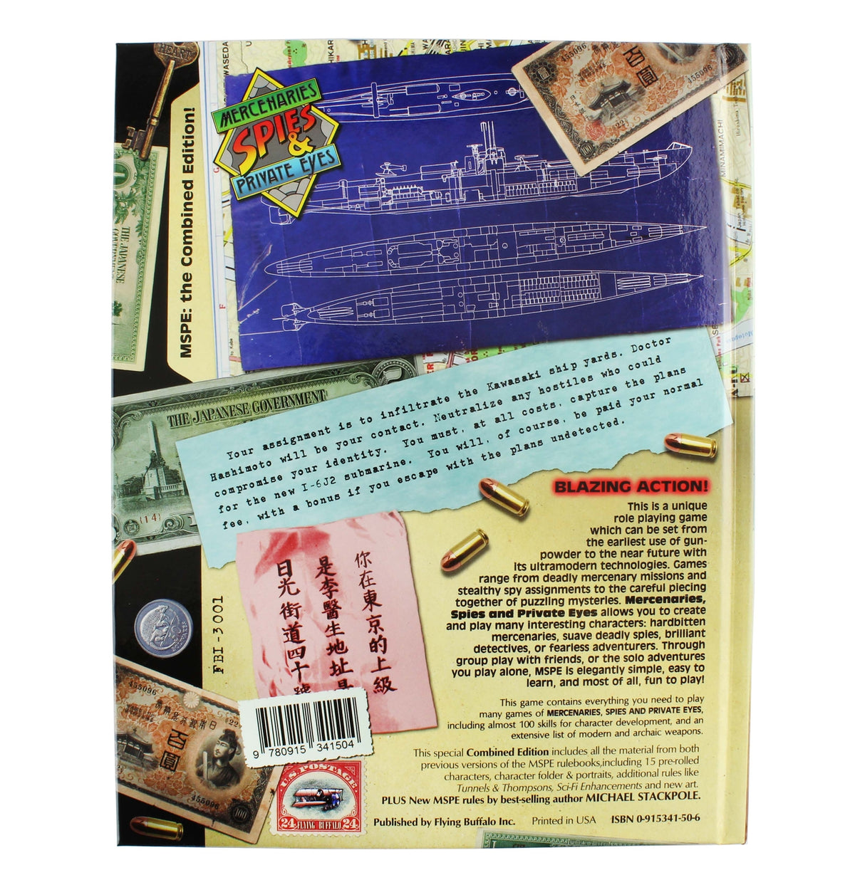 Mercenaries, Spies & Private Eyes Rulebook, Hardcover