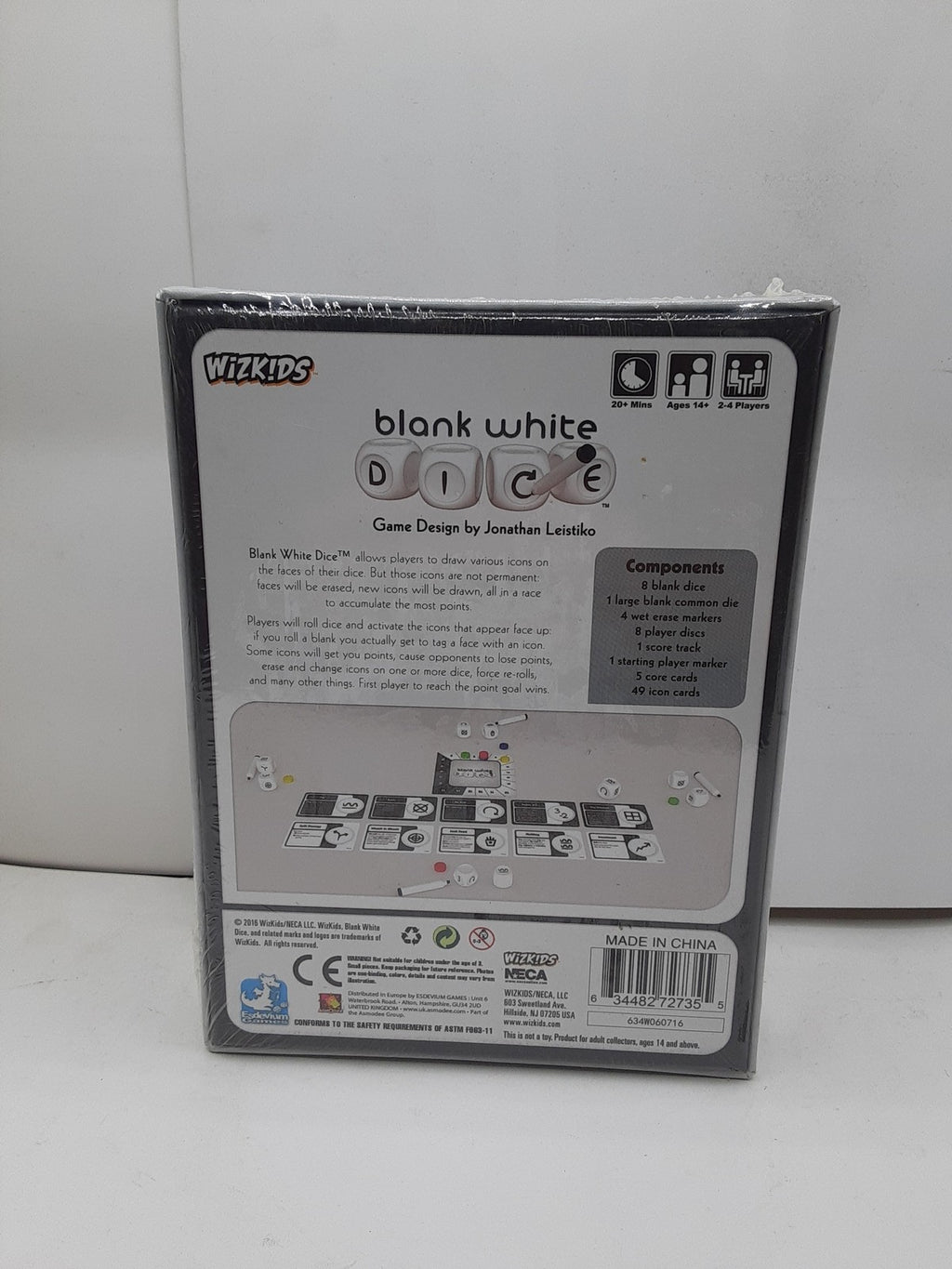 Blank White Dice Wizkids NECA