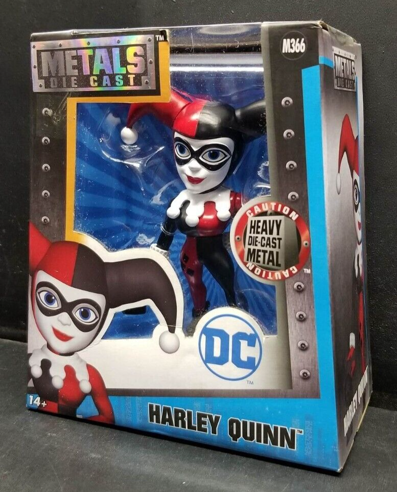 Harley Quinn Metals Die Cast DC M366 NEW IN WORN BOX