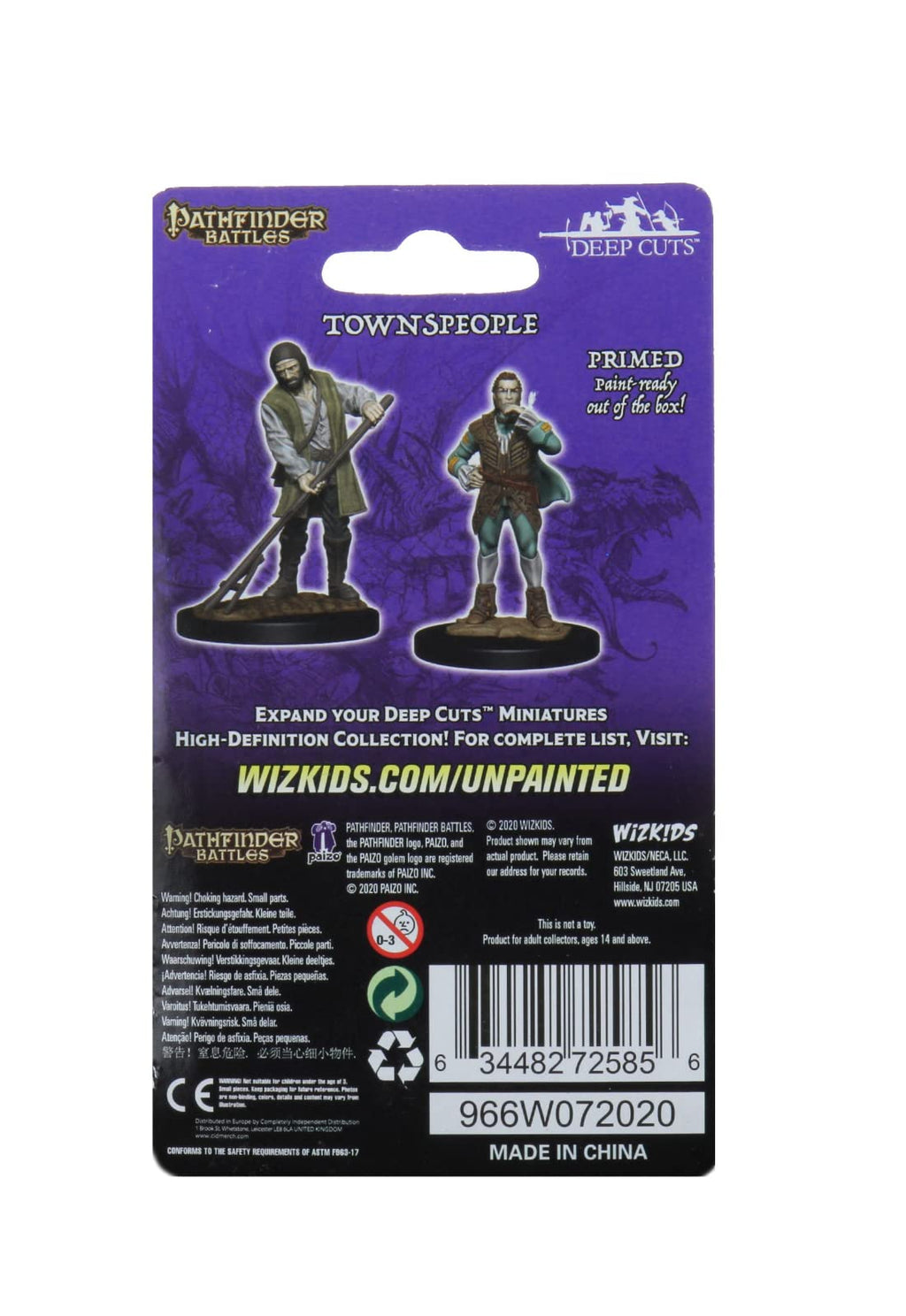 Pathfinder Battles Deep Cuts Unpainted Miniatures: Towns People