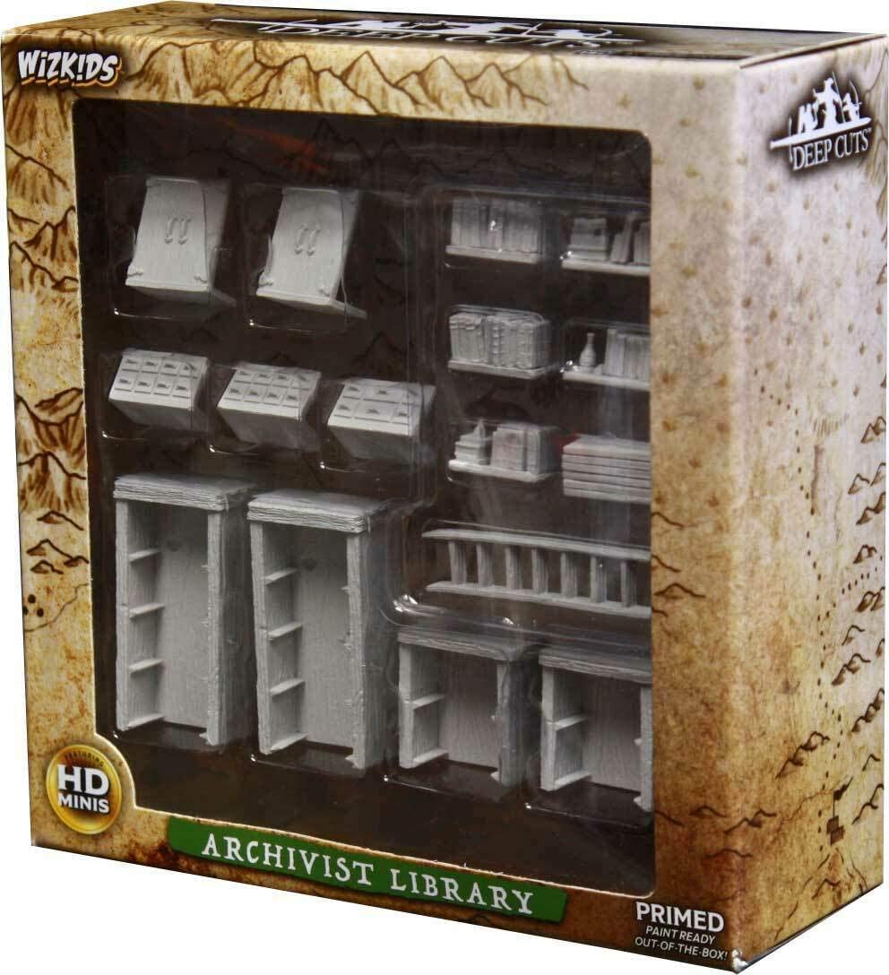 Deep Cuts Unpainted Miniatures: Archivist Library