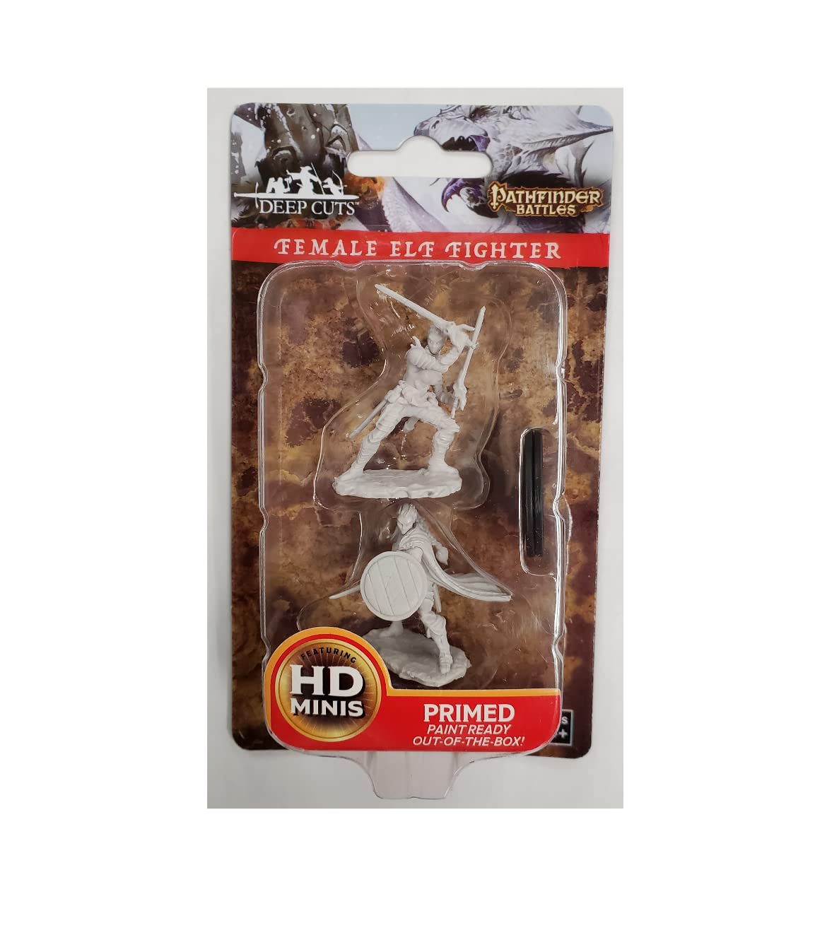 Pathfinder Battles Deep Cuts Unpainted Miniatures: Female Elf Fighter