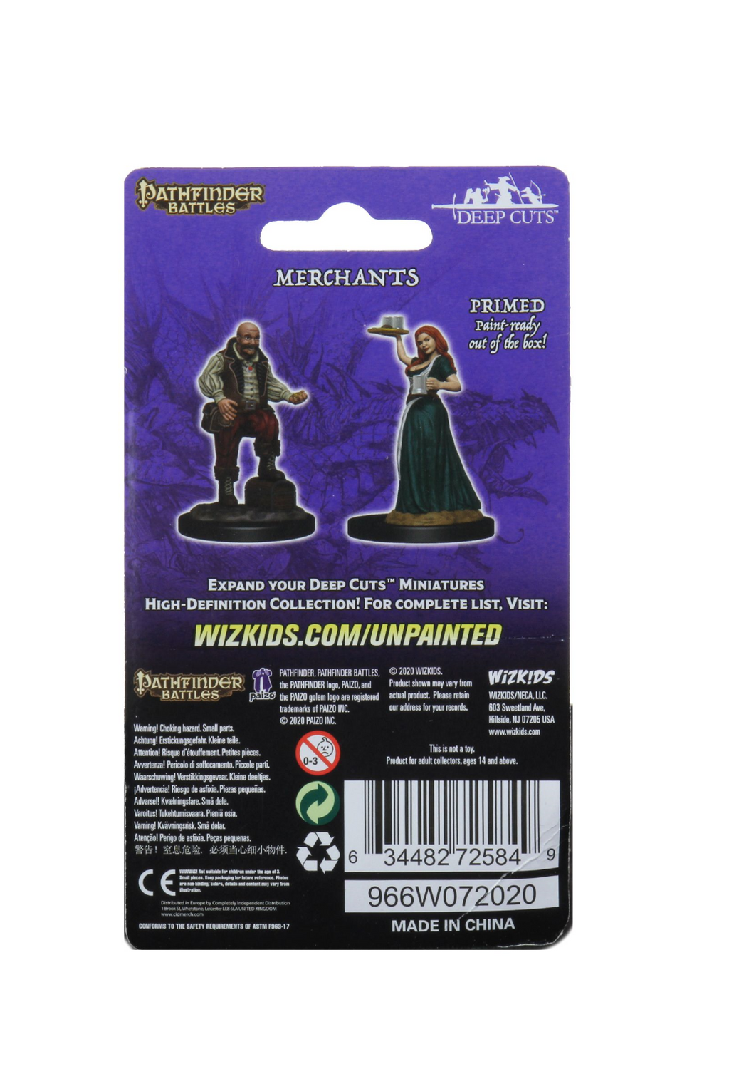 Pathfinder Battles Deep Cuts Unpainted Miniatures: Serving Girl/Merchant