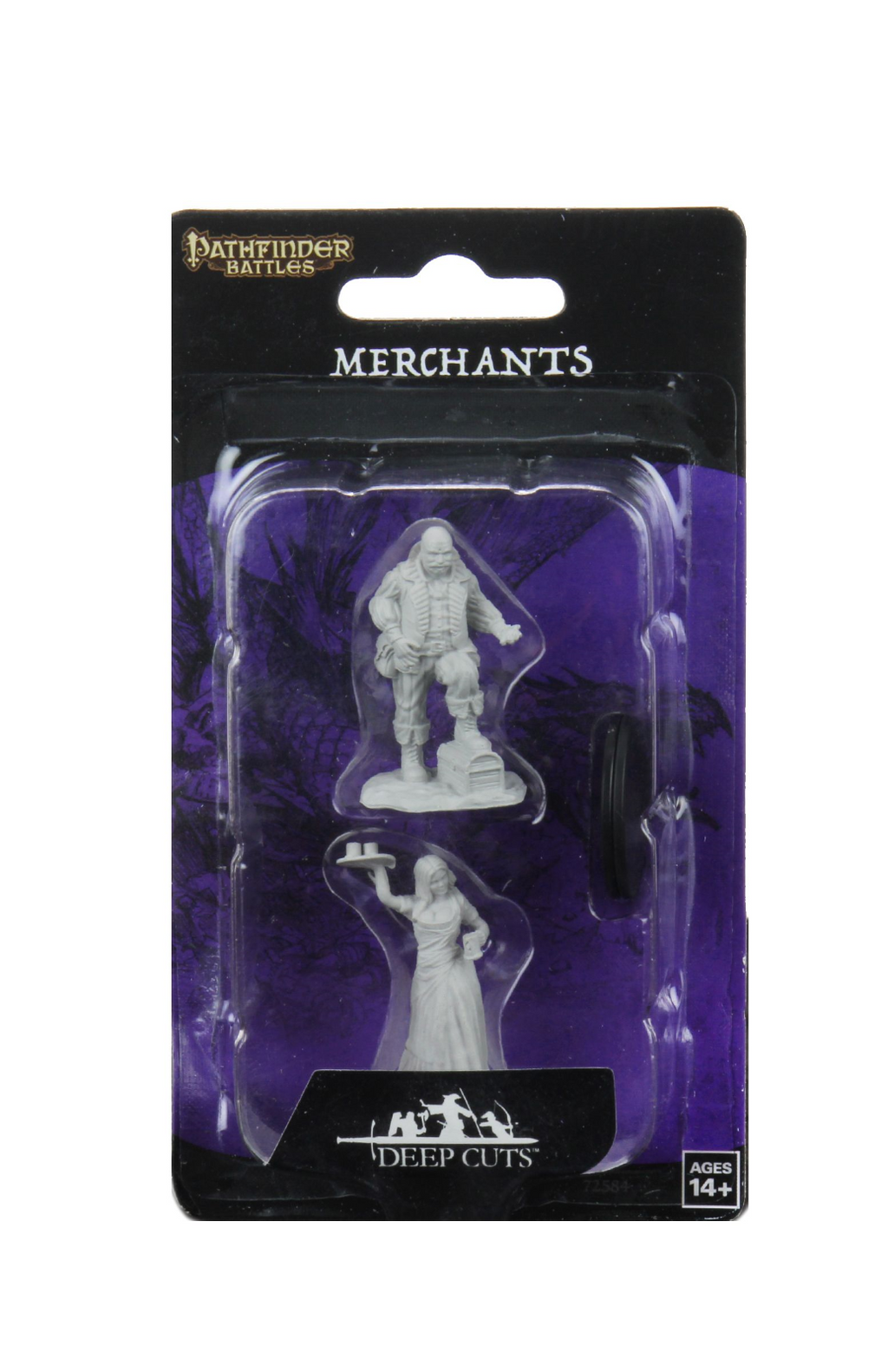 Pathfinder Battles Deep Cuts Unpainted Miniatures: Serving Girl/Merchant
