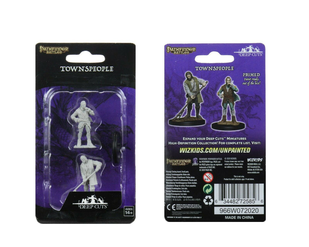 Pathfinder Battles Deep Cuts Unpainted Miniatures: Towns People