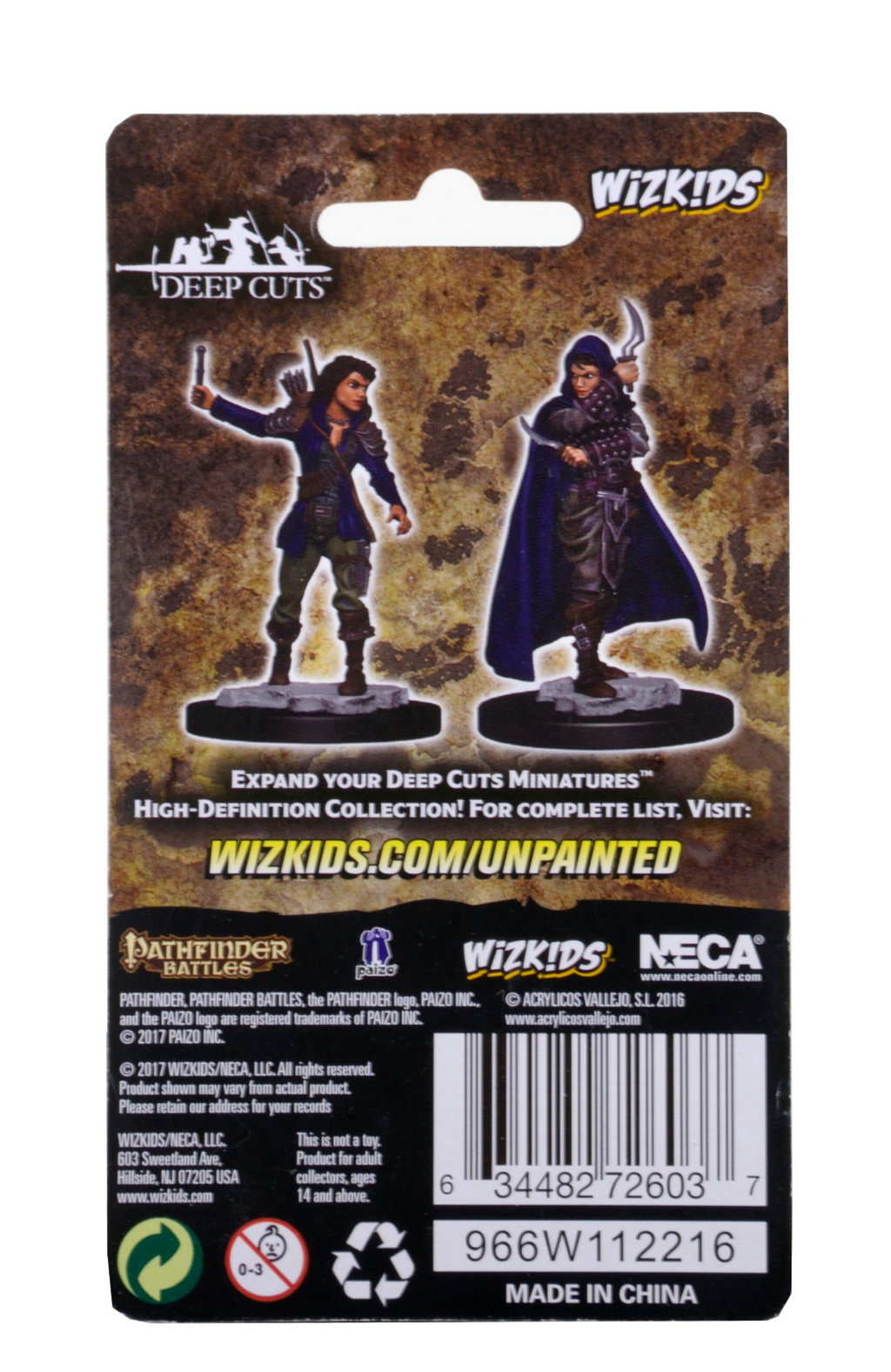 Pathfinder Battles Deep Cuts Unpainted Miniatures: Human Female Rogue
