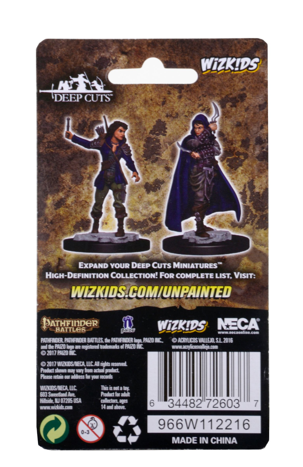 Pathfinder Battles Deep Cuts Unpainted Miniatures: Human Female Rogue