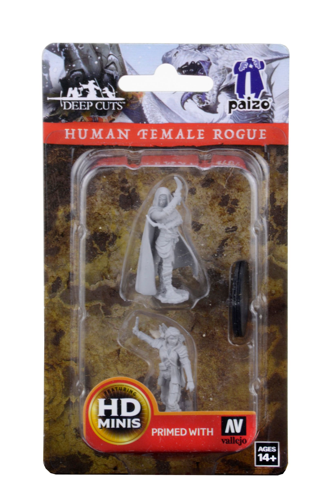 Pathfinder Battles Deep Cuts Unpainted Miniatures: Human Female Rogue