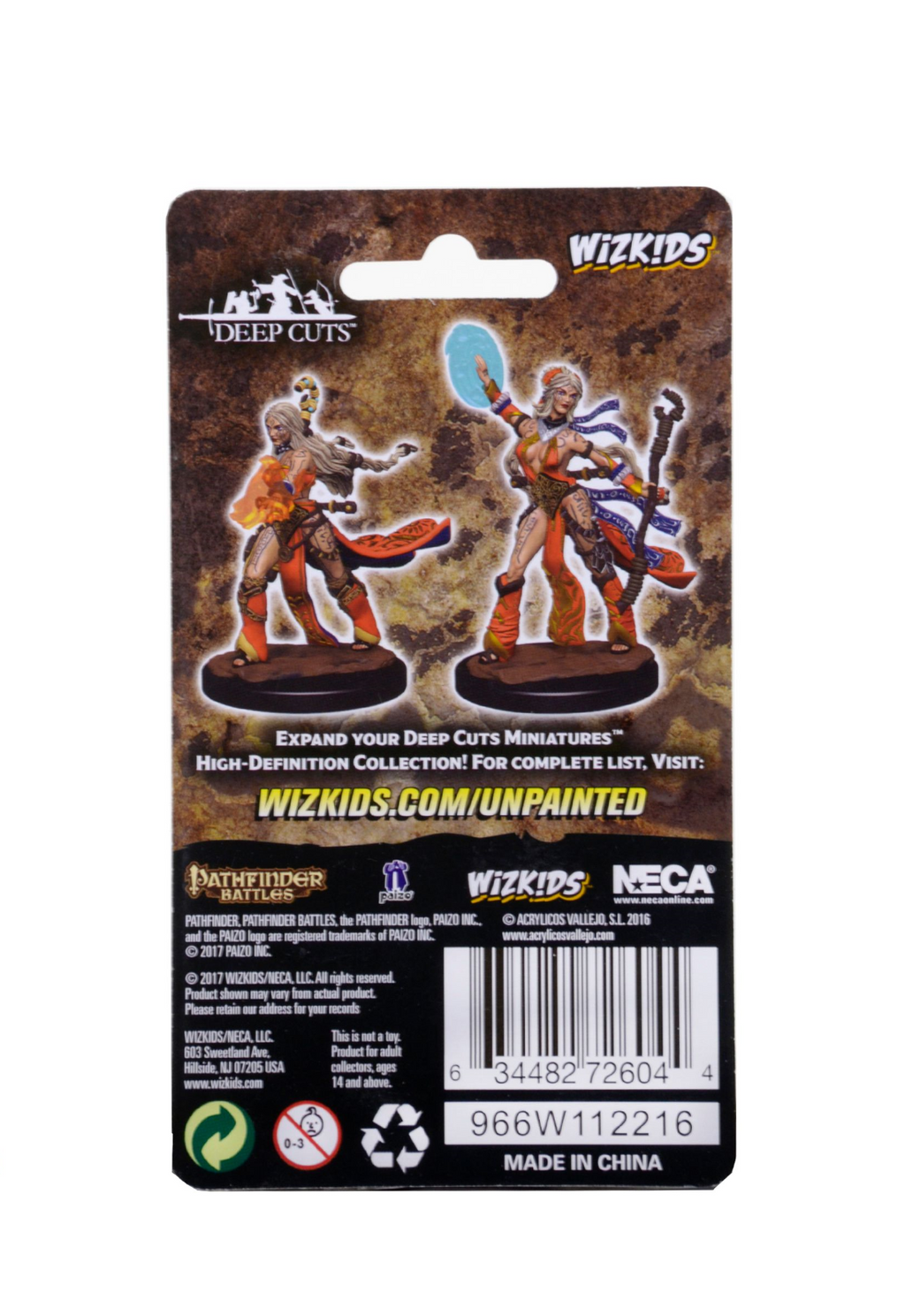 Pathfinder Battles Deep Cuts Unpainted Miniatures: Human Female Sorcererer