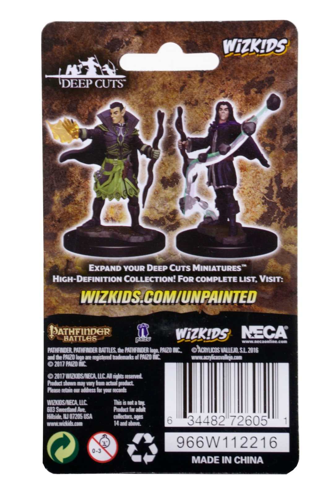 Pathfinder Battles Deep Cuts Unpainted Miniatures: Elf Male Sorcerer