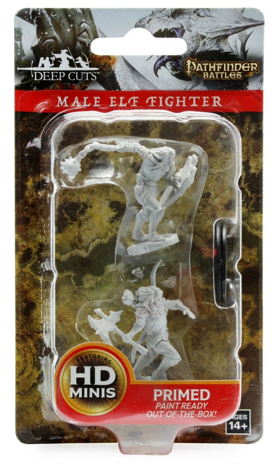 Pathfinder Battles Deep Cuts Unpainted Miniatures: Male Elf Fighter