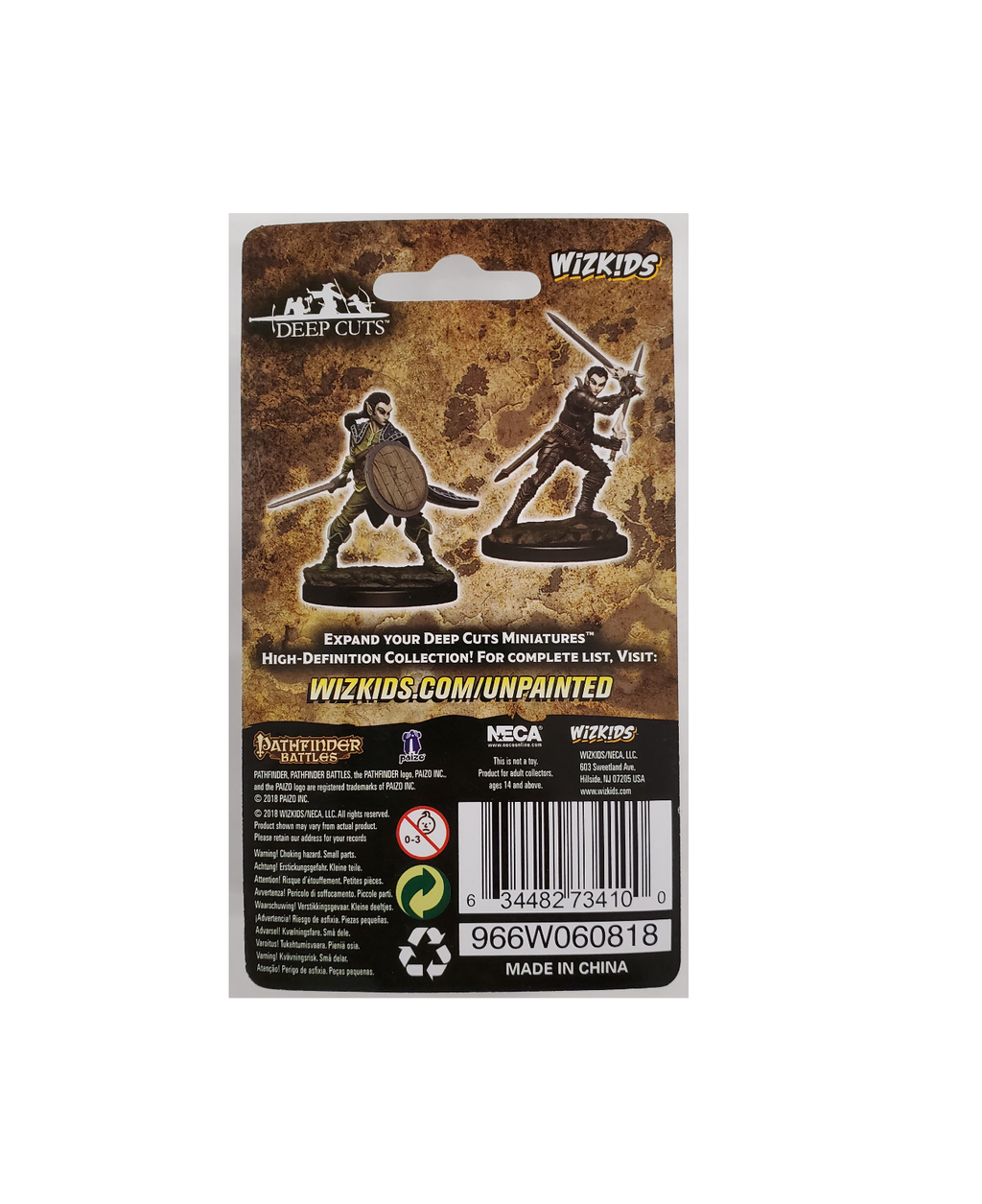 Pathfinder Battles Deep Cuts Unpainted Miniatures: Female Elf Fighter
