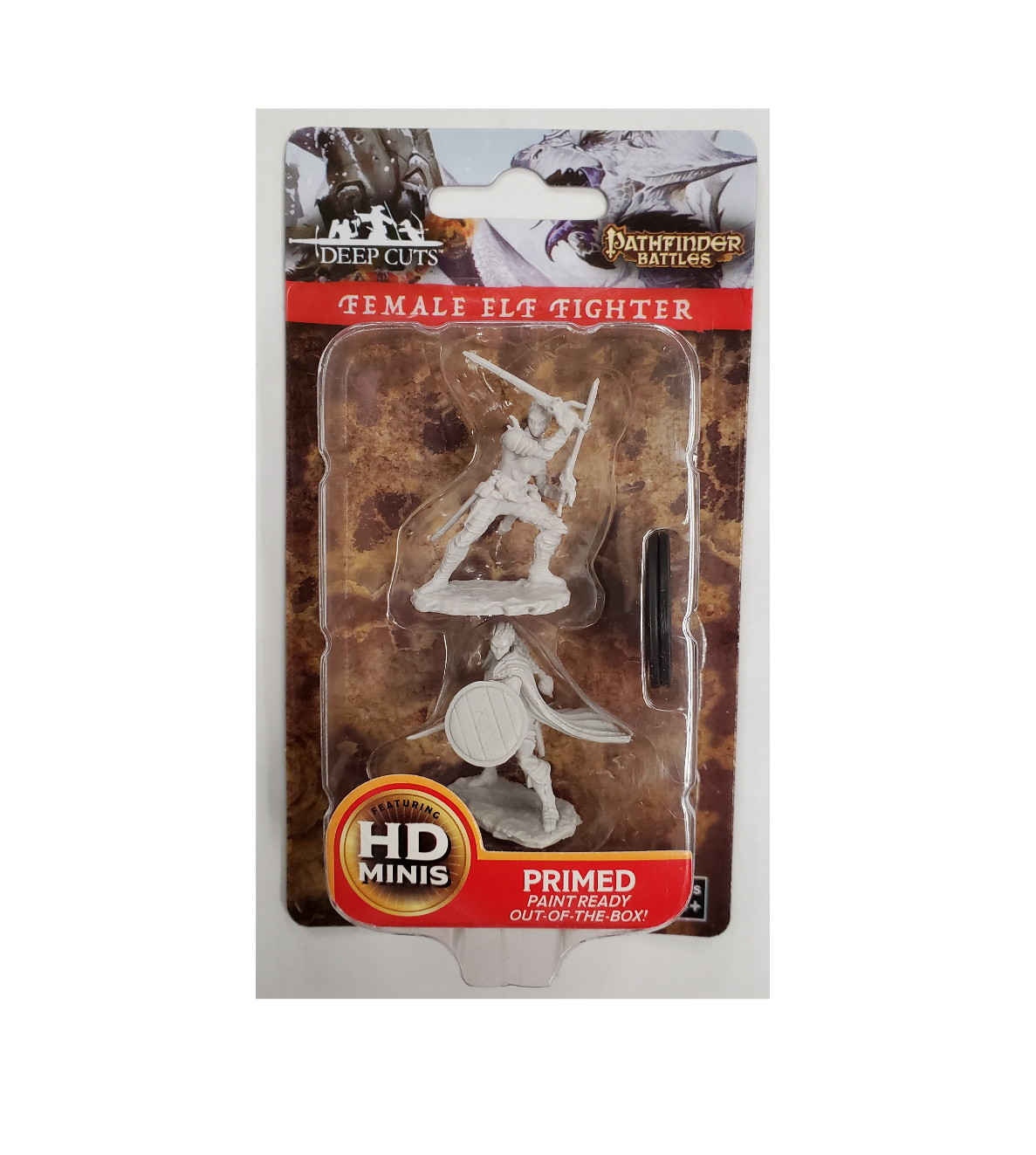 Pathfinder Battles Deep Cuts Unpainted Miniatures: Female Elf Fighter