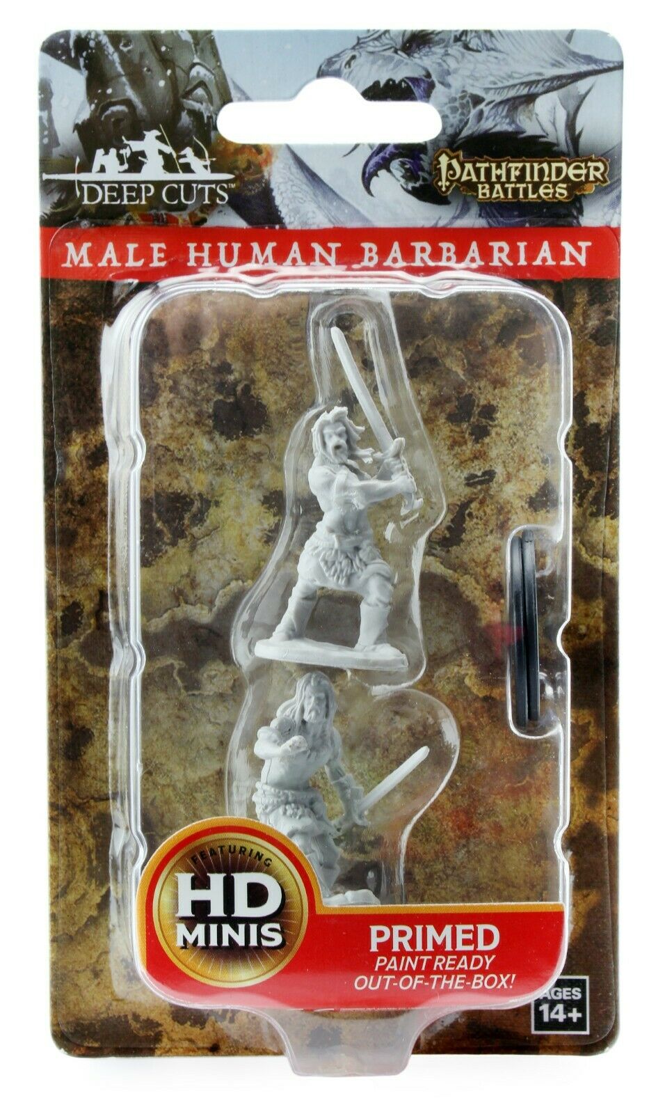 Pathfinder Battles Deep Cuts Unpainted Miniatures: Male Human Barbarian