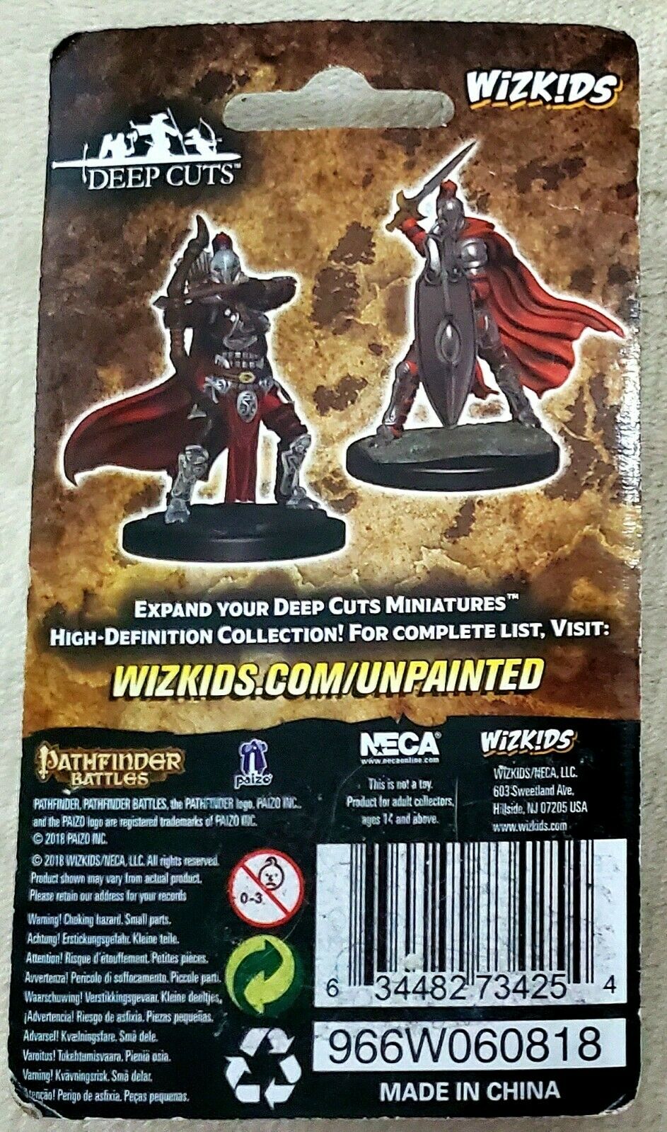 Pathfinder Battles Deep Cuts Unpainted Miniatures: Female Knights/Gray Maidens