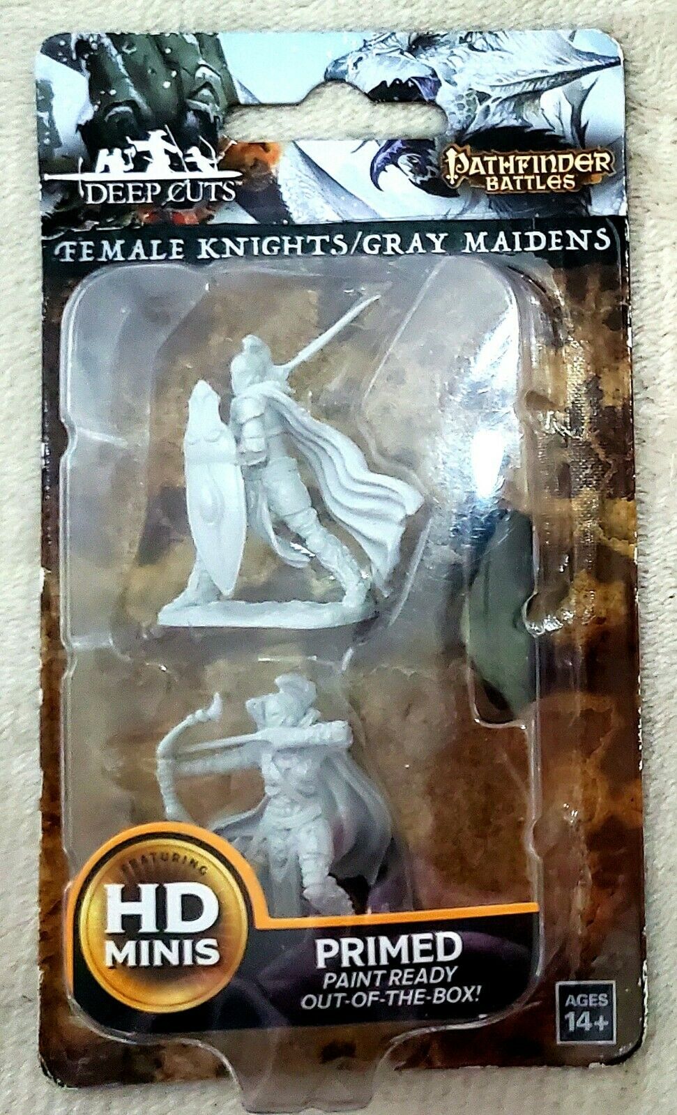Pathfinder Battles Deep Cuts Unpainted Miniatures: Female Knights/Gray Maidens