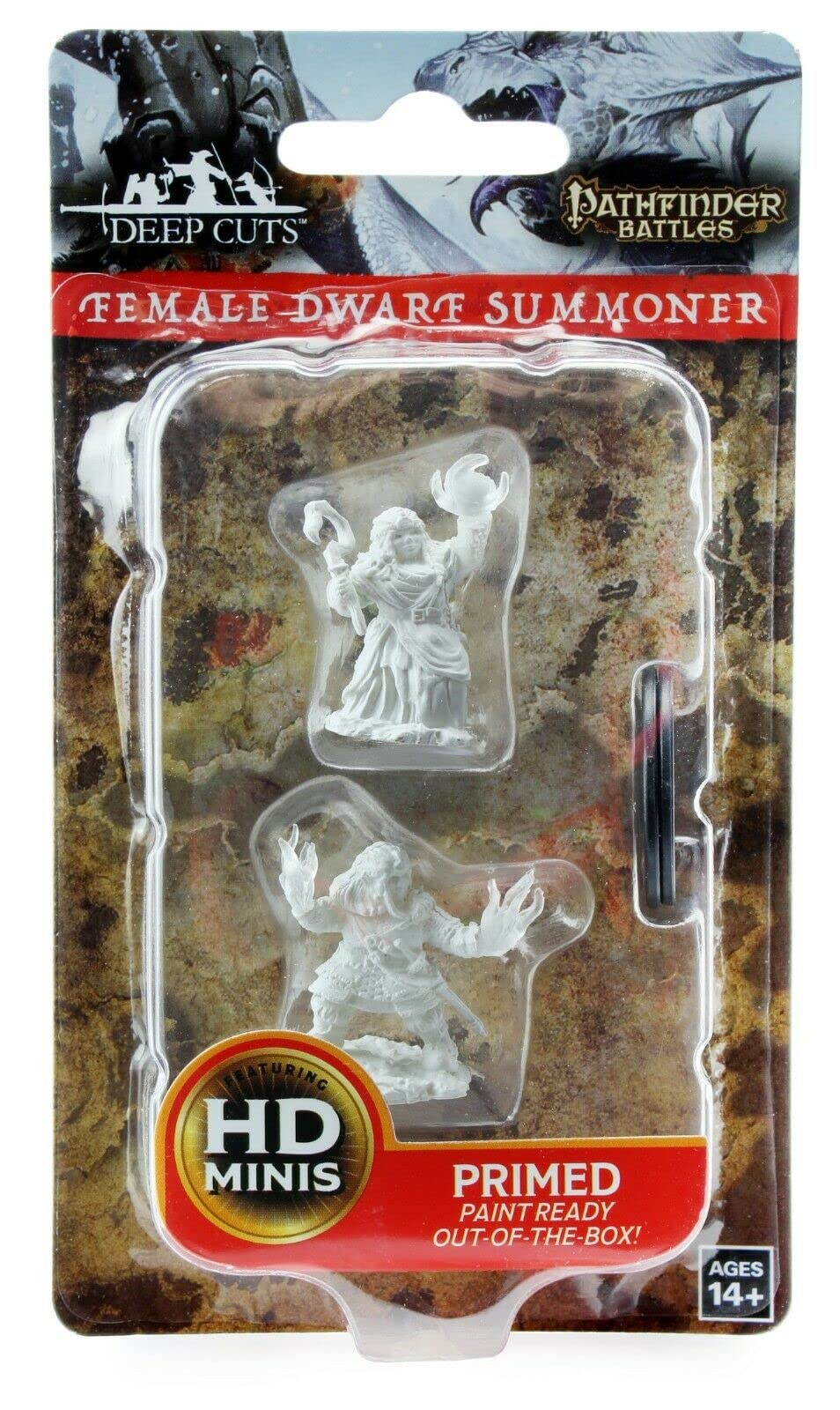 Pathfinder Battles Deep Cuts Unpainted Miniatures: Female Dwarf Summoner