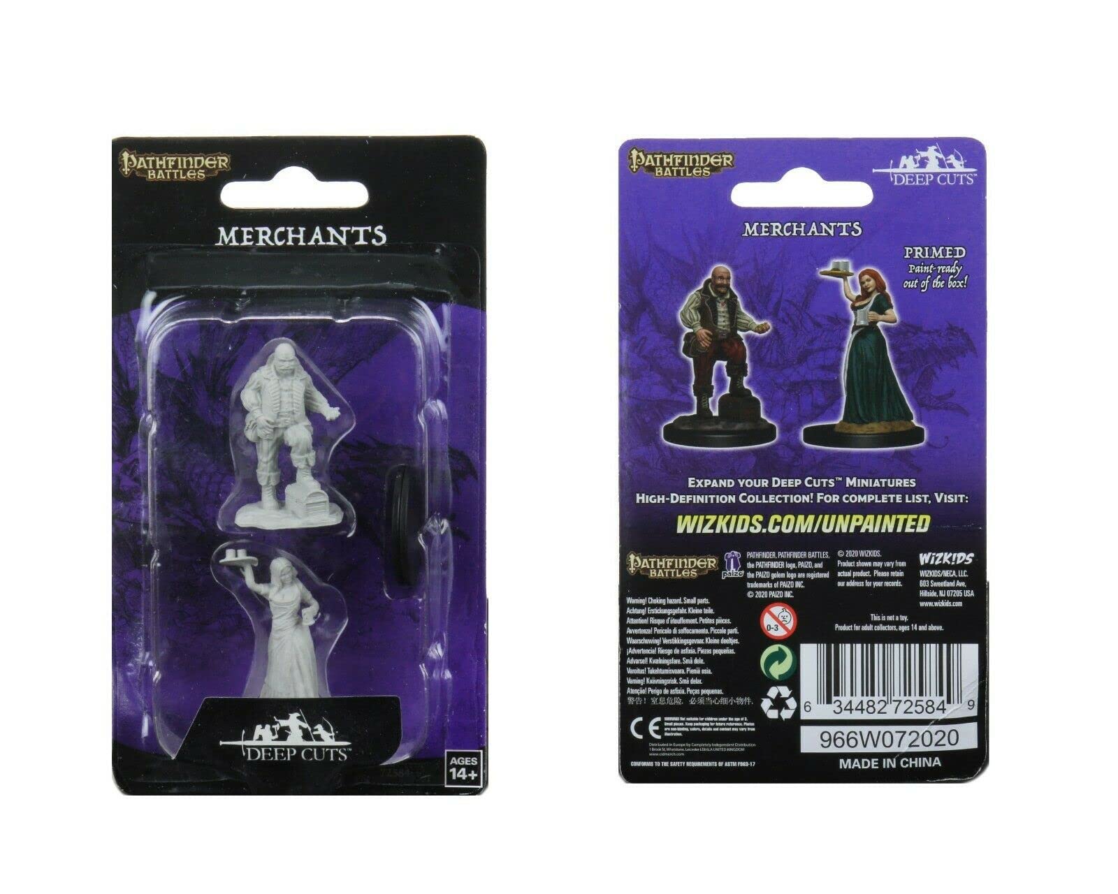 Pathfinder Battles Deep Cuts Unpainted Miniatures: Serving Girl/Merchant