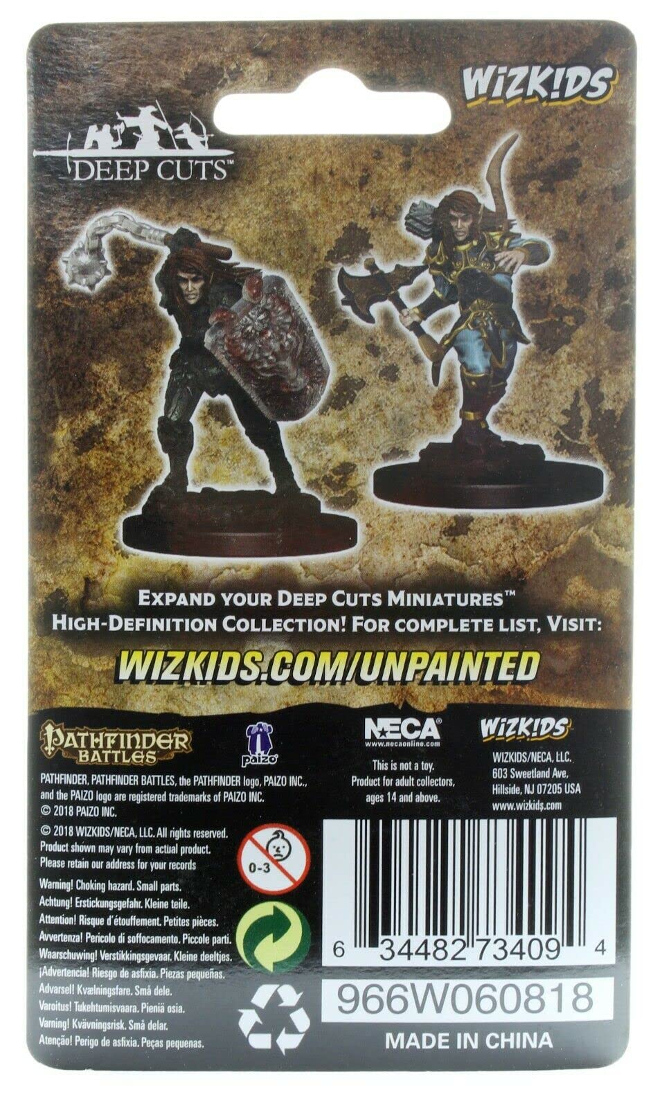 Pathfinder Battles Deep Cuts Unpainted Miniatures: Male Elf Fighter