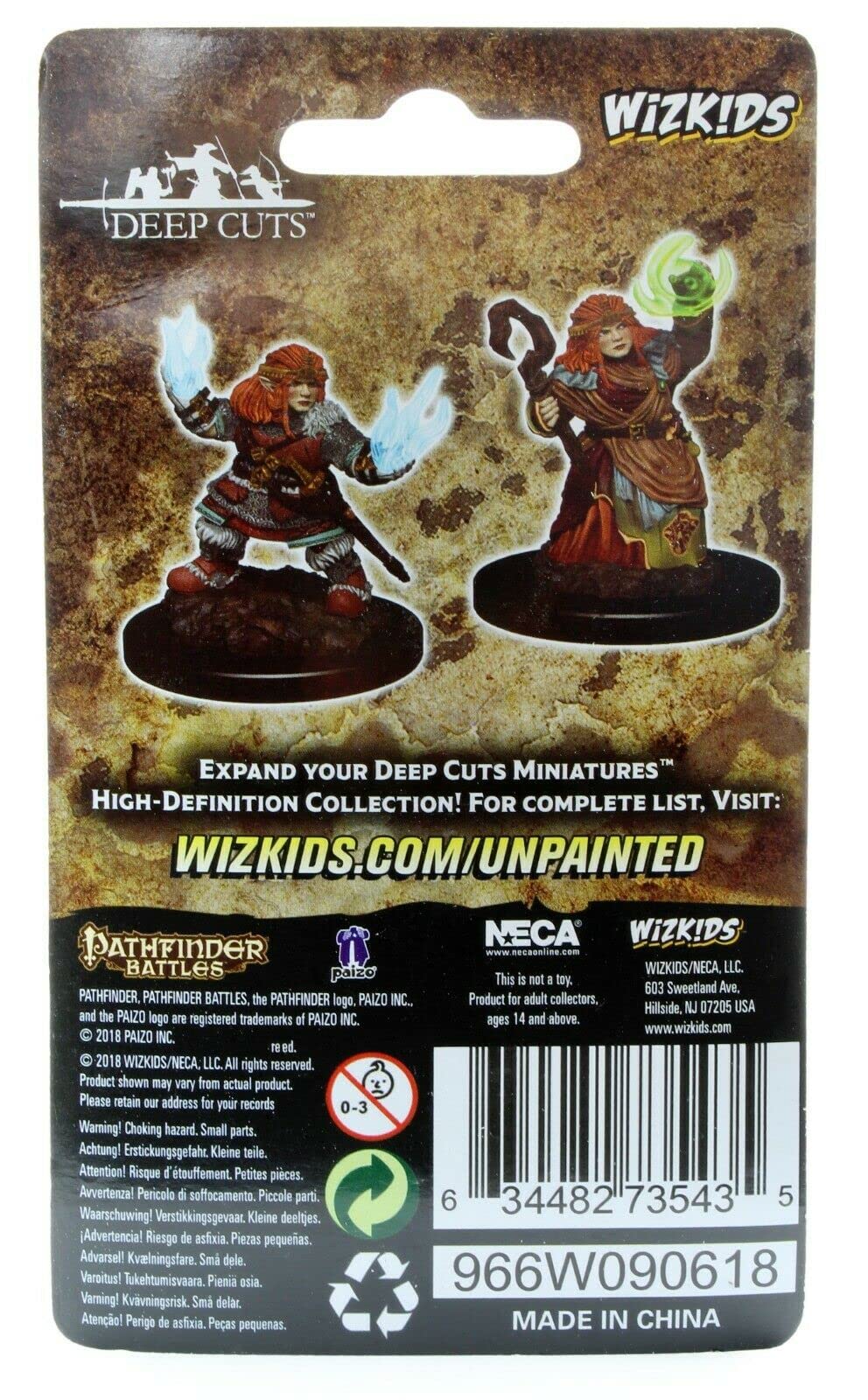Pathfinder Battles Deep Cuts Unpainted Miniatures: Female Dwarf Summoner