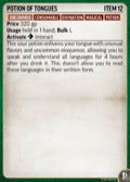 Pathfinder Potions and Talismans Deck