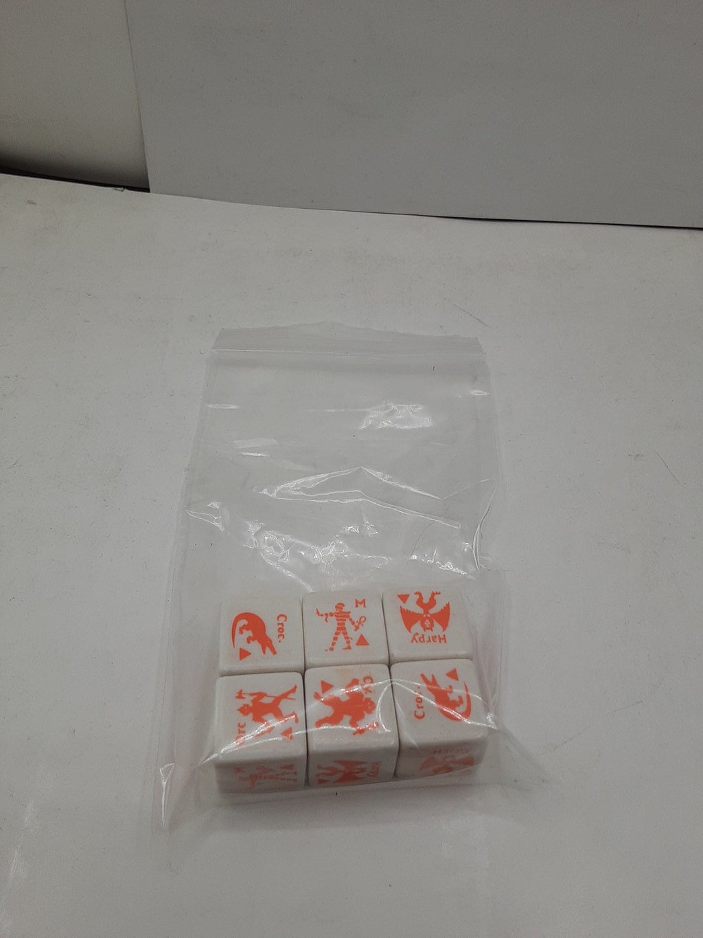 Vintage Flying Buffalo Monster Dice (Orange) set of 6