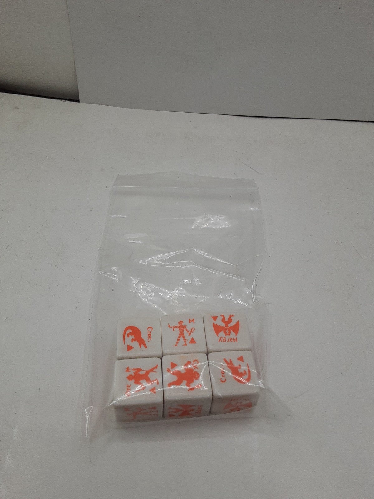 Vintage Flying Buffalo Monster Dice (Orange) set of 6