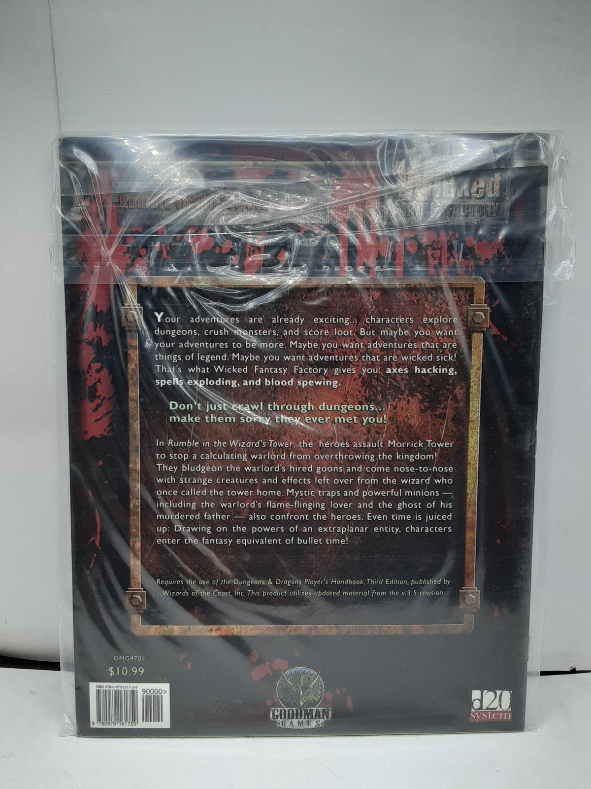Wicked Fantasy Factory Rumble In the Wizard's Tower A Level 1 Adventure d20