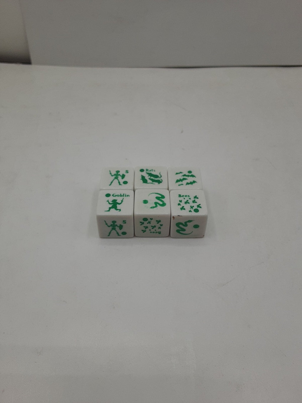 Vintage Flying Buffalo Monster Dice (Green) set of 6