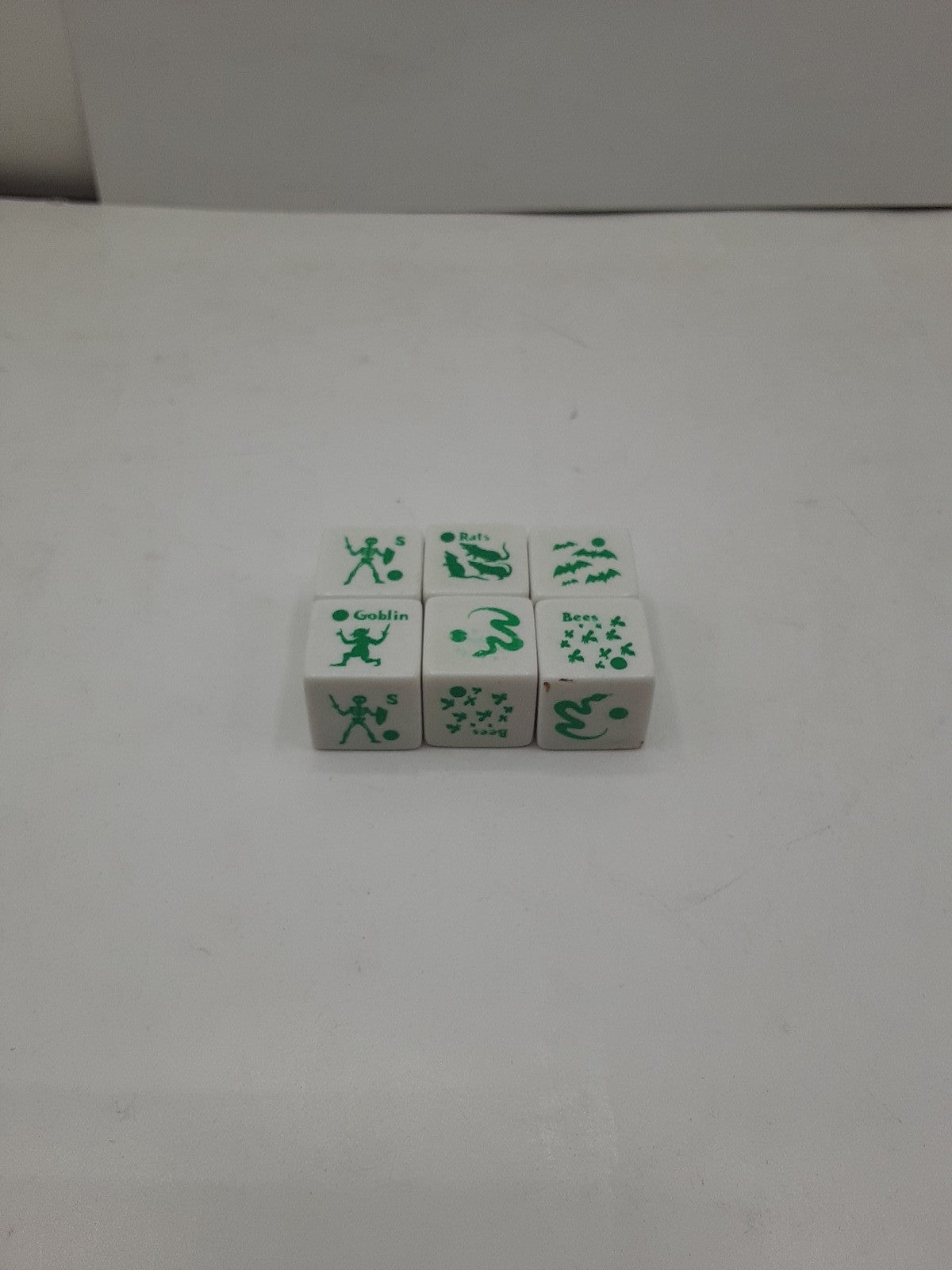 Vintage Flying Buffalo Monster Dice (Green) set of 6