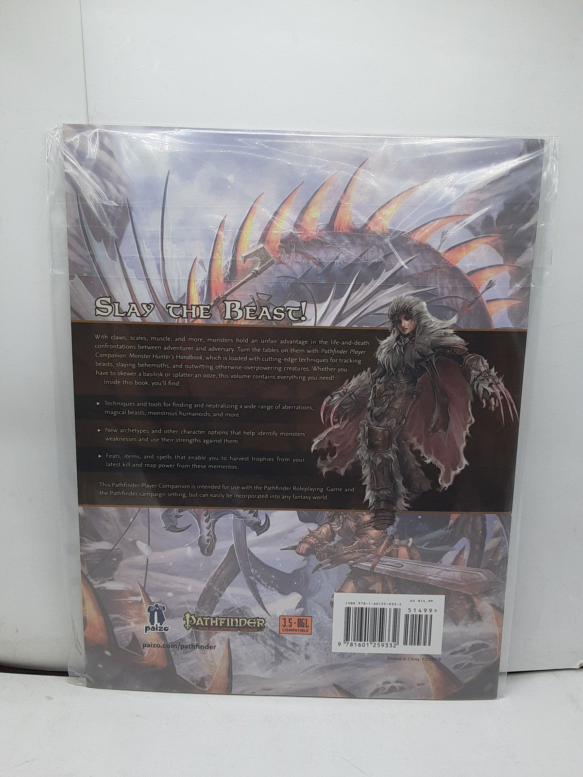 Pathfinder Player Companion - Monster Hunter's Handbook - Paizo