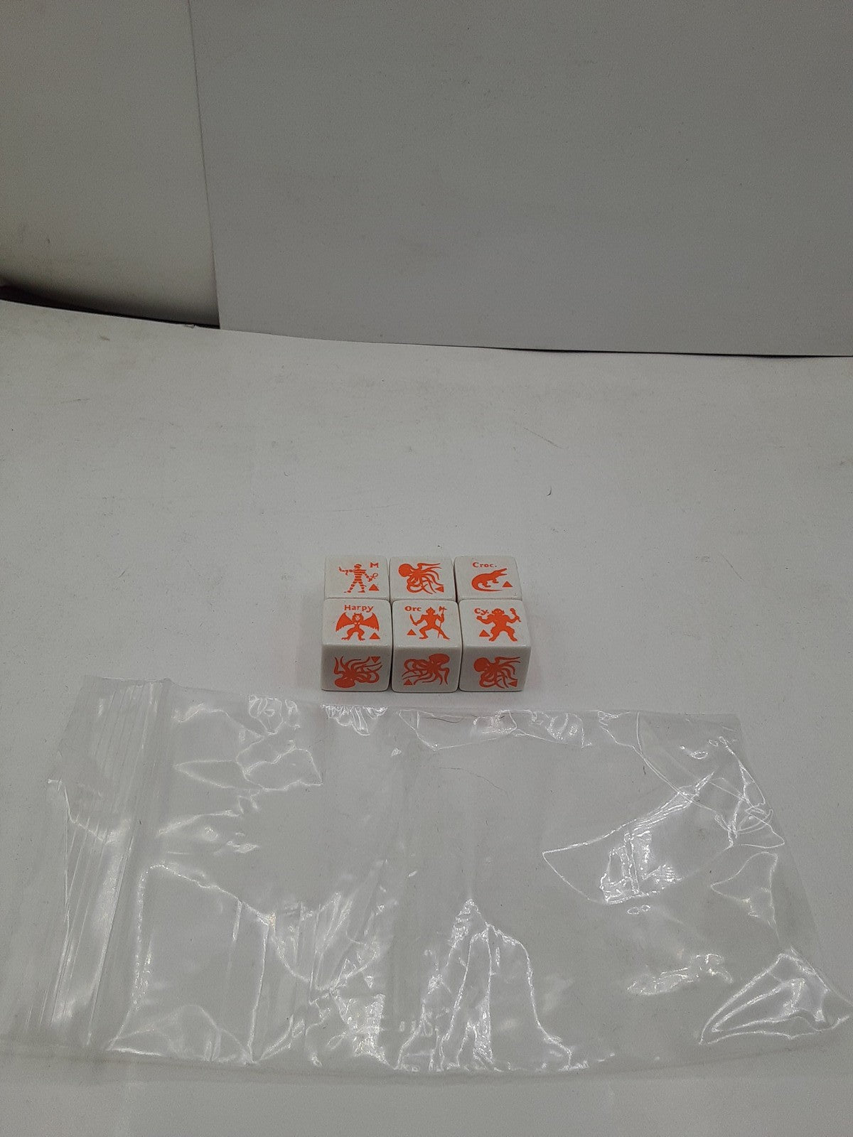 Vintage Flying Buffalo Monster Dice (Orange) set of 6
