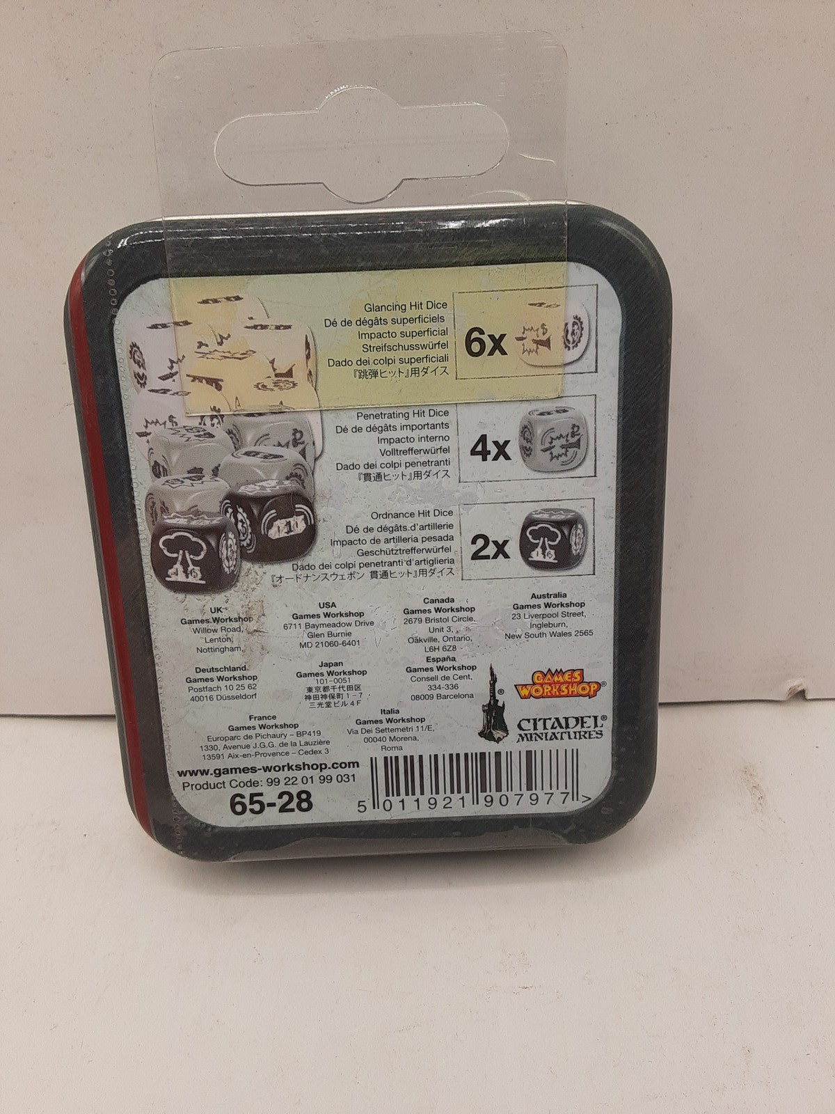 Warhammer 40,000 Vehicle Damage Dice Games Workshop Style 2