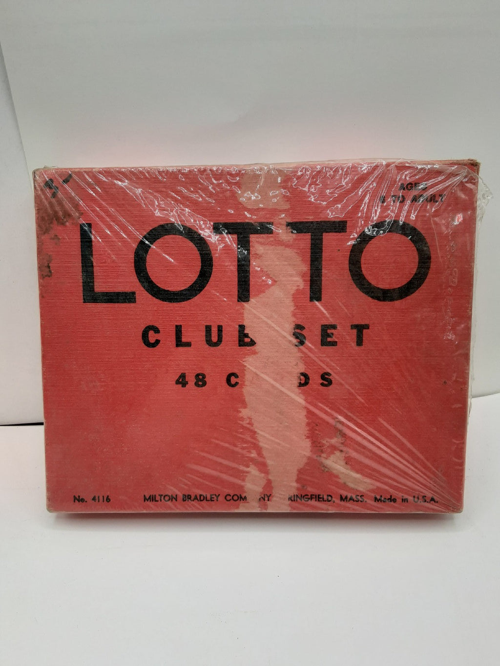 Milton Bradley Company Lotto Club Set 48 Cards