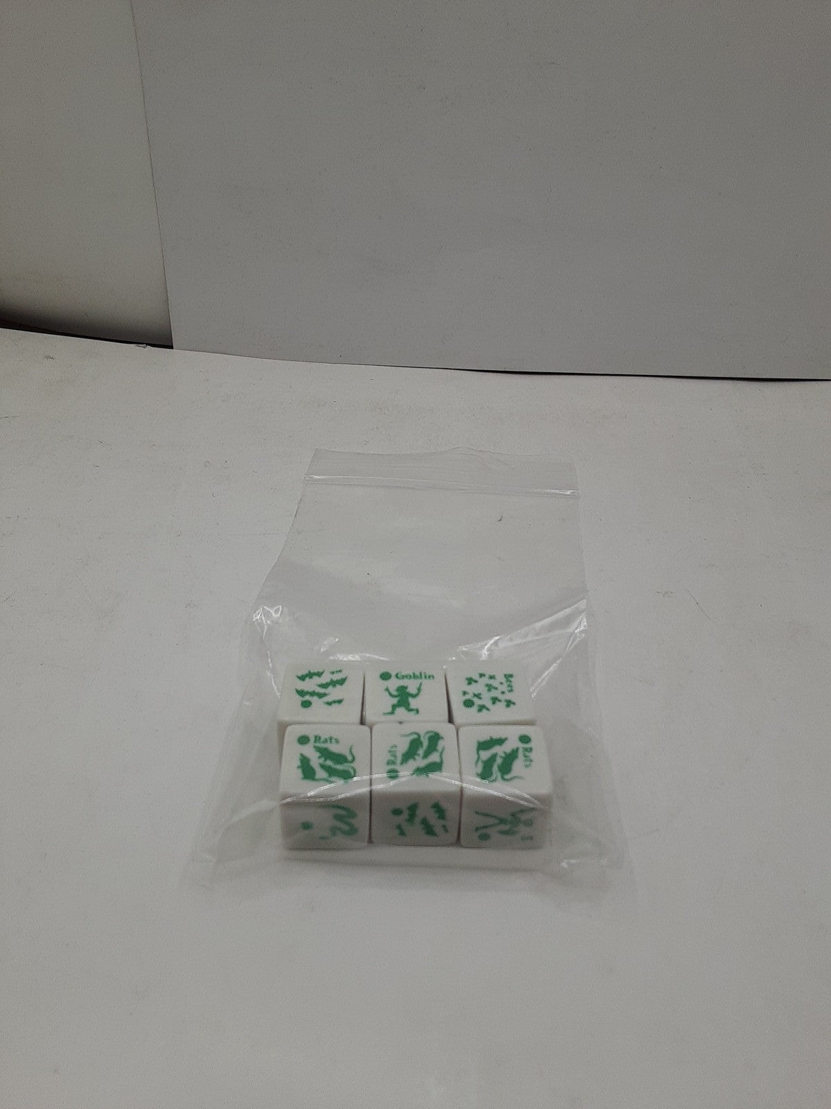 Vintage Flying Buffalo Monster Dice (Green) set of 6