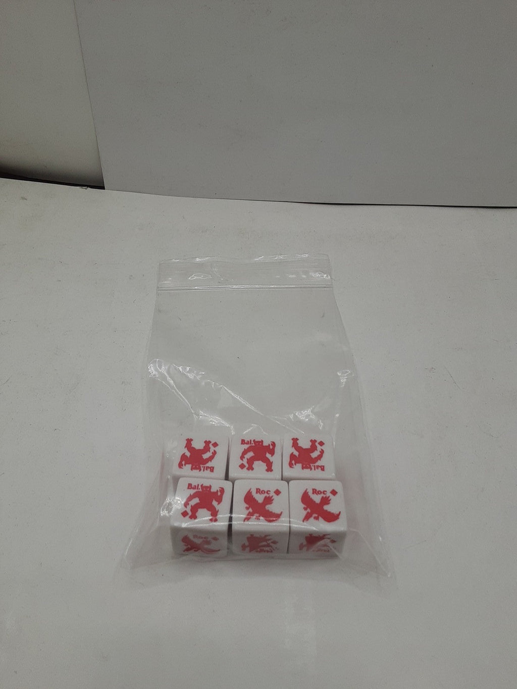 Vintage Flying Buffalo Monster Dice (red) set of 6